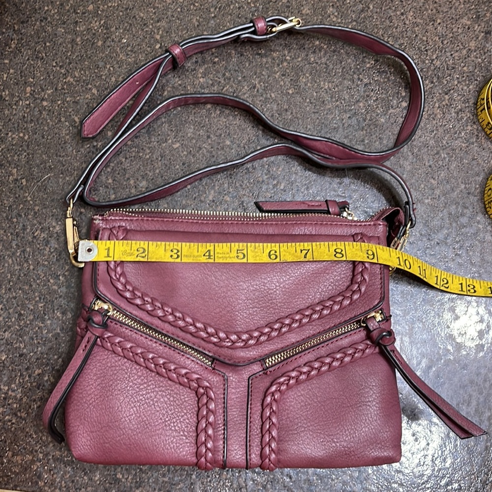 Burgundy purse